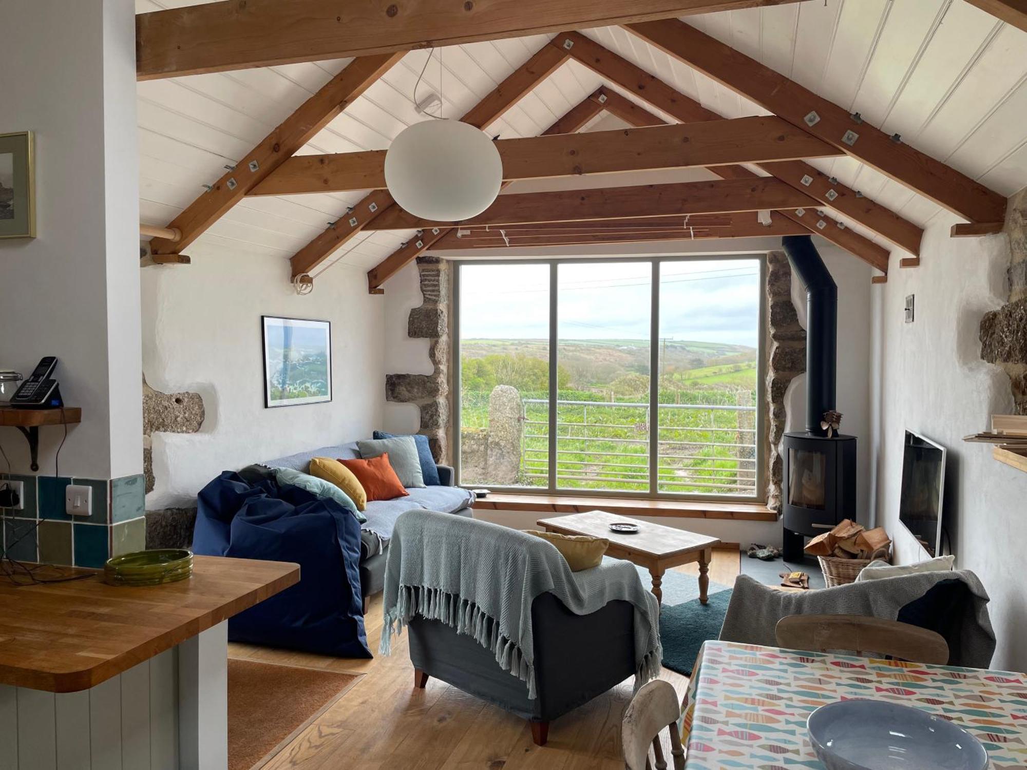 Trengothal Barn Apartment Porthcurno Exterior foto